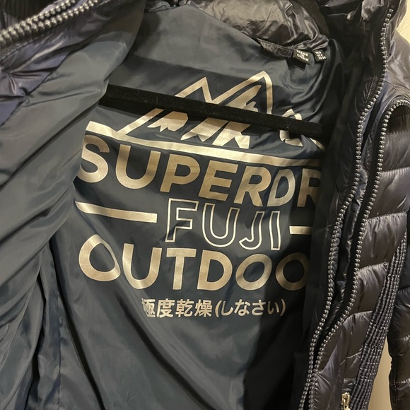 Brand New Superdry Womens Hooded Luxe Chevron Fuji Jacket - Picture 4 of 5
